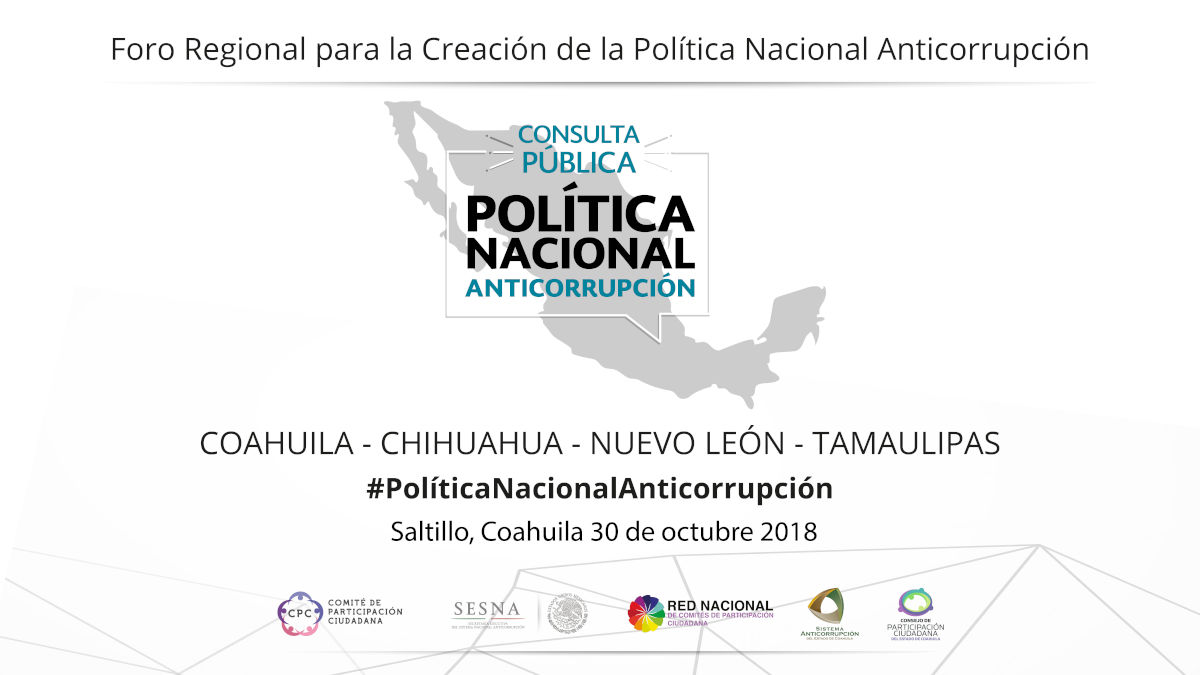 Foro Regional de Consulta de la Política Nacional Anticorrupción